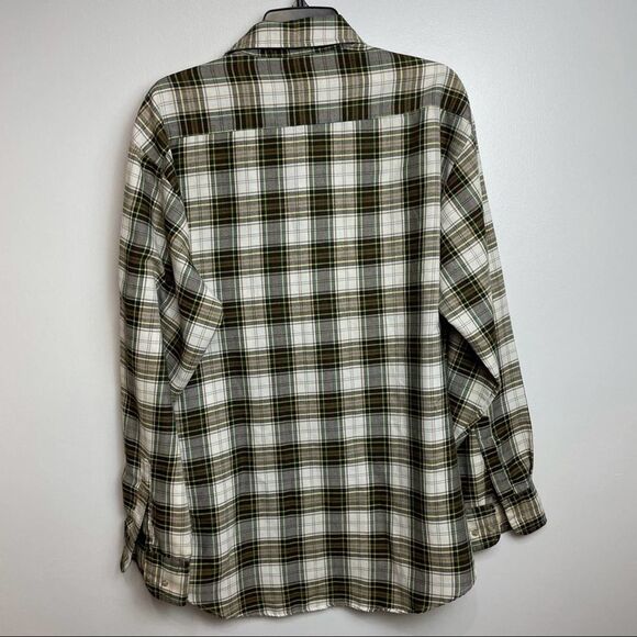 Chapel Hill Yellow White Green Plaid Cotton Blend Button Down Shirt size  XL - Picture 5 of 11